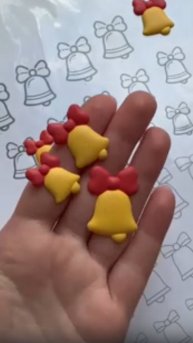 Колокольчик для укарашения пряников