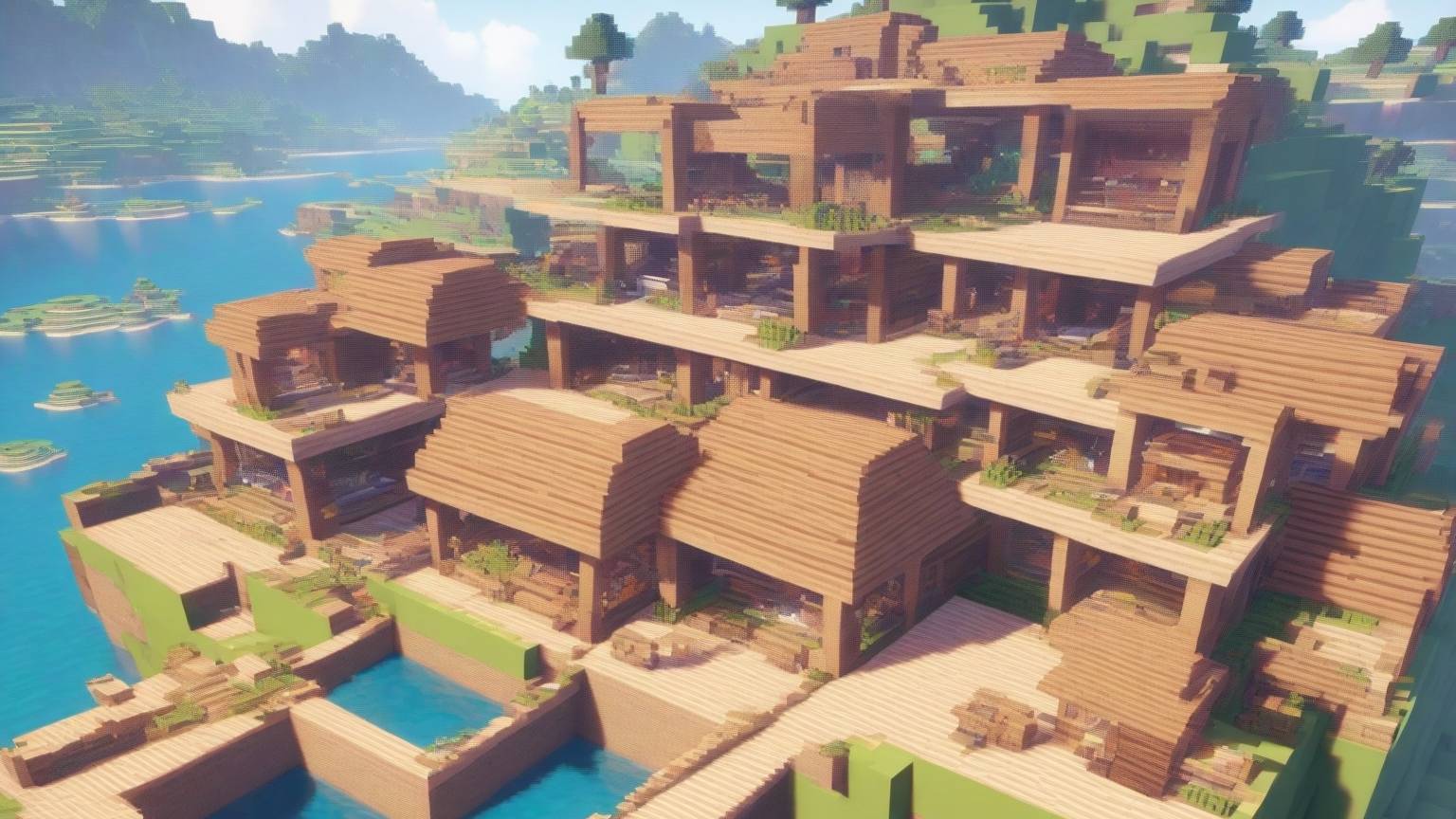 Глубинный каркас: строим подводные сваи в Minecraft 🌊