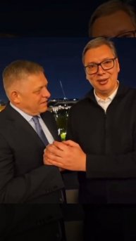 Фицо и Вучищ в Москве