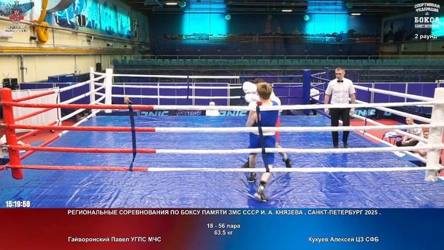 56 63.5 кг Гайворонский Павел УГПС МЧС Кукуев Алексей ЦЗ СФБ