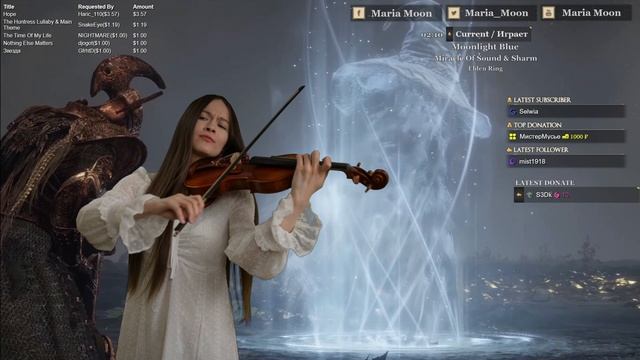 🎻 "Moonlight Blue" (Кавер на скрипке) | Miracle Of Sound & Sharm | Эмоциональный кавер ✨