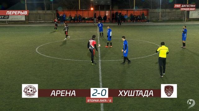 АРЕНА - ХУШТАДА. 14-й тур Второй лиги ЛФЛ Дагестана 2021/2022 гг. Зона Б.