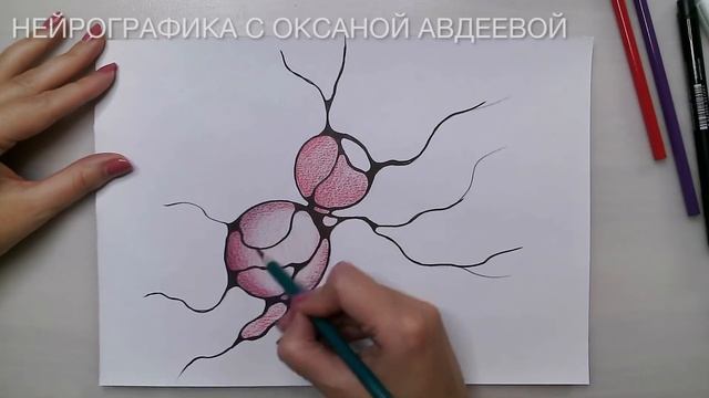 Как придать объём фигурам   Нейрографика с Оксаной Авдеевой