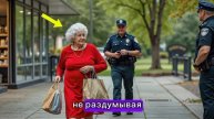 Двое Полицейских Смеются Над Пожилой Женщиной — Чере?