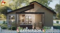 Дом для дачи и сада – 3D идея для вдохновения с планировкой и интерьером 🏡🏚🏠 вариант (260)