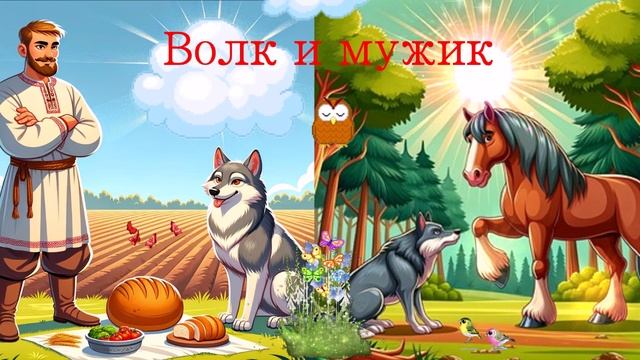 Волк и мужик ВИДЕО СКАЗКА ДЛЯ ВСЕХ
