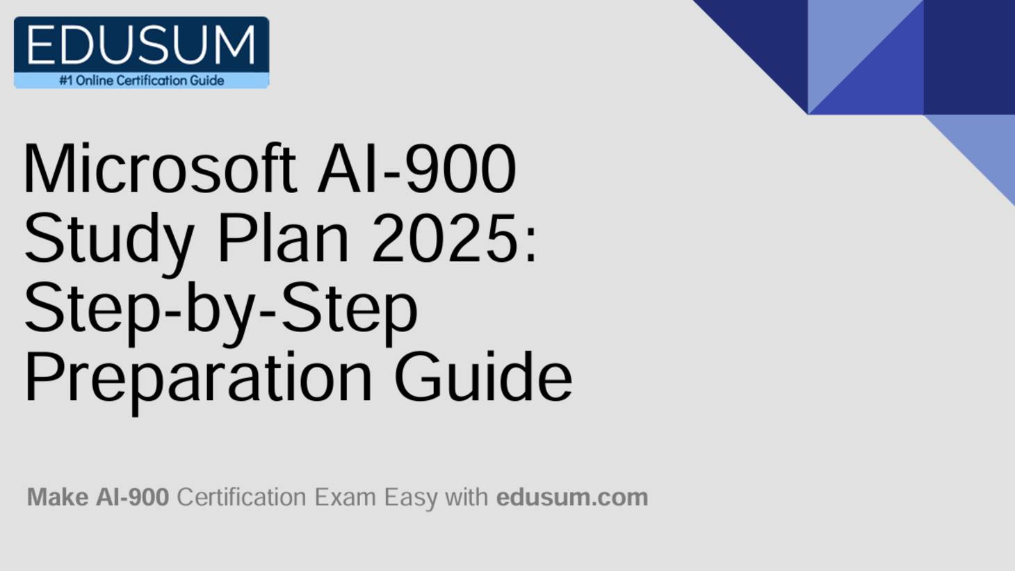 Microsoft AI-900 Study Plan 2025_ Step-by-Step Preparation Guide