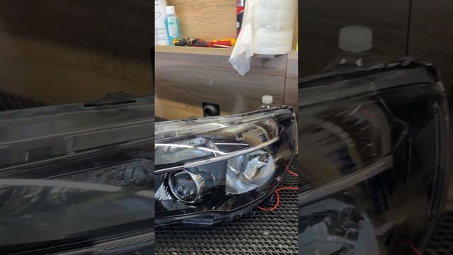 Готовые фары на LADA Vesta со светодиодными линзами MTF NightAss