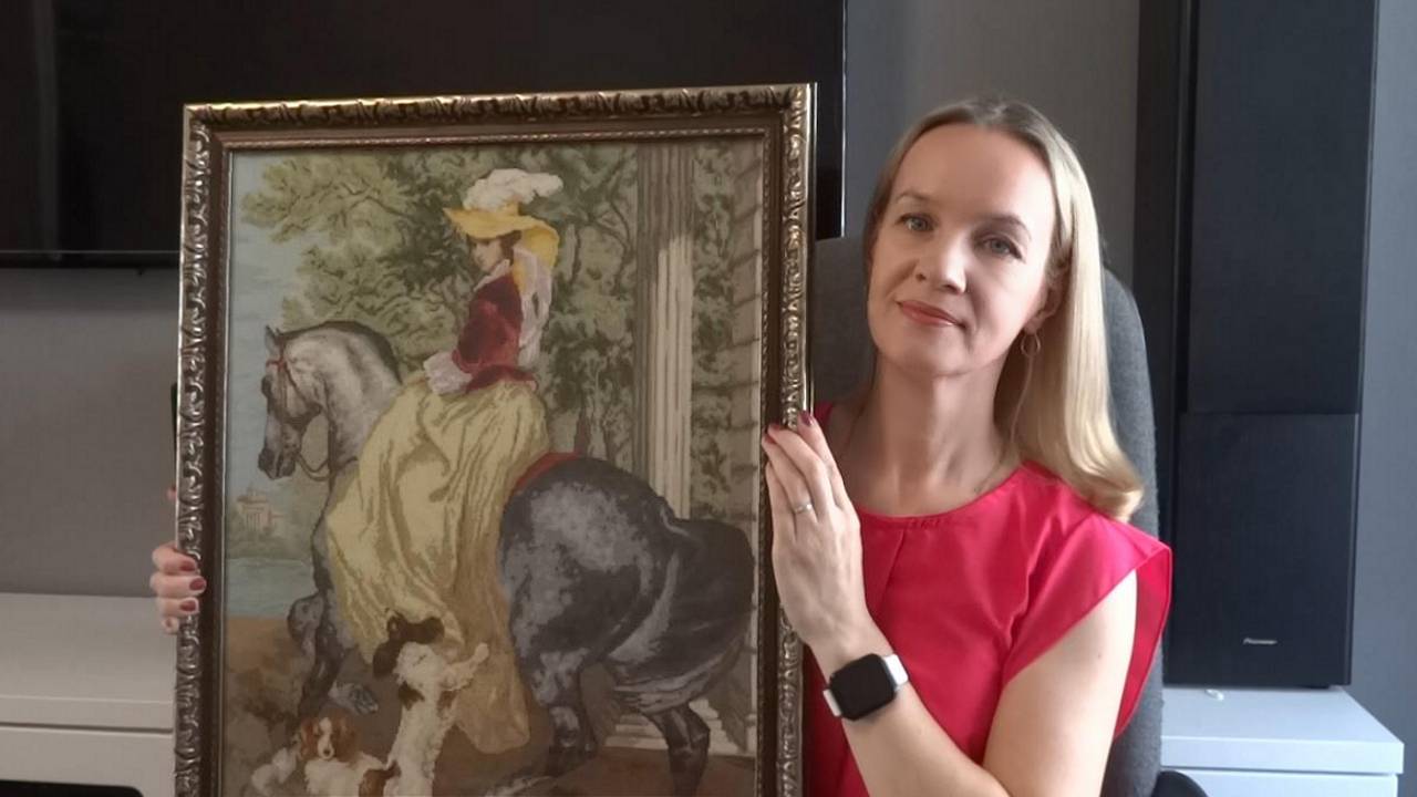 Всех с Праздником🌹 Готовая работа🤗 Мое второе хобби