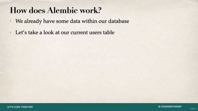 1. Alembic Data Migration Overview