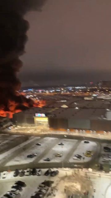 Пожар в магазине OBI - "Мега Химки"