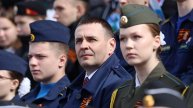 Поздравление губернатора Хабаровского края с 80-летием Великой Победы. Хабаровск площадь Ленина.