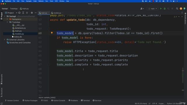4. FastAPI Project Put Request (Todo Project)