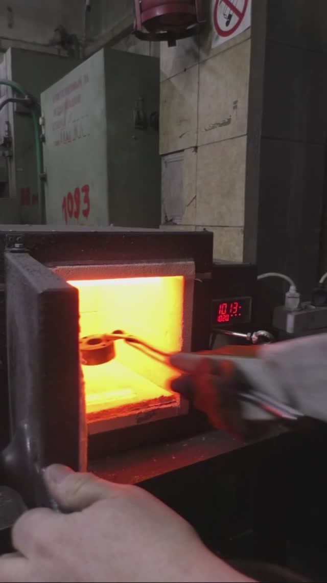 Закалка круглой матрицы из х12мф