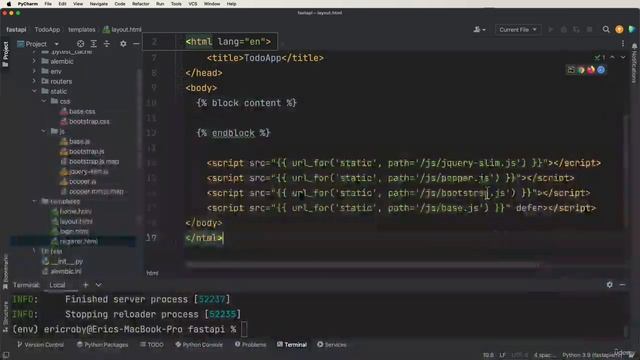 10. FastAPI Full Stack - JS Implementation