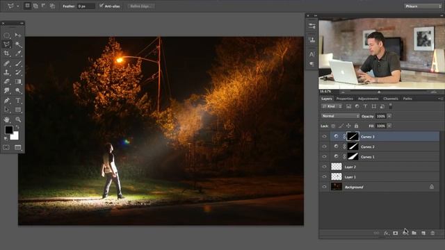 Create Beams Of Light From Nothing In Photoshop