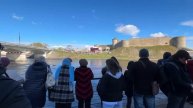 🔥В Ивангороде начался концерт для жителей Нарвы «День Победы 1945-2025»