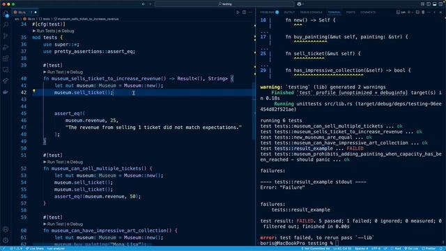 22.011. Using Result Enum in Tests