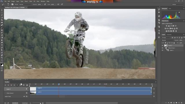 Draw on the video. After Effects and Photoshop