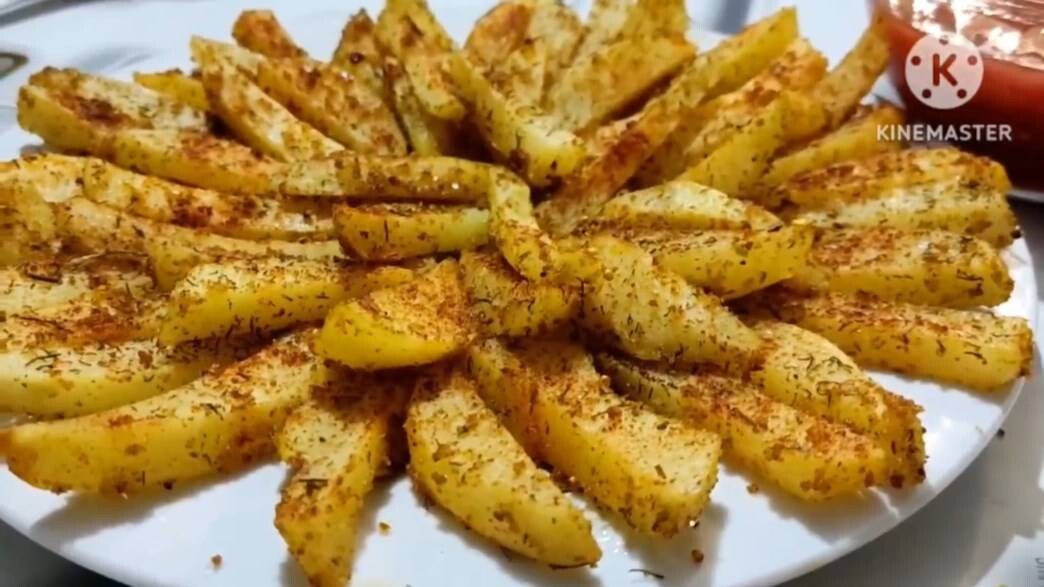 Картошка по-деревенски в духовке, Рецепт картошки с хрустящей корочкой