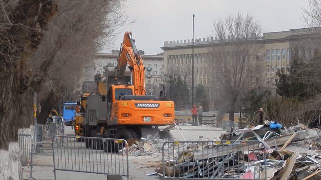 Ремонт улиц Волгограда удаление магазина Магнит с пло