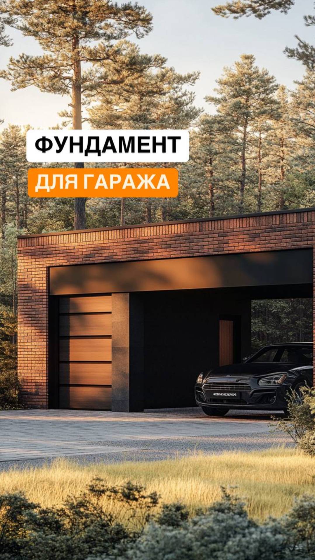 Надёжный фундамент для гаража на две машины