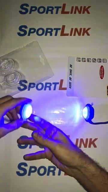 Габаритные вело огни синие, свет яркий-синий