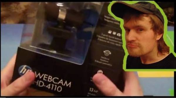 HP Webcam HD-4110 unboxing