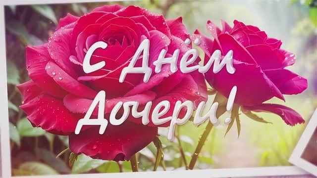 Поздравление с Днем дочери. Праздник любви, тепла и семейного счастья!