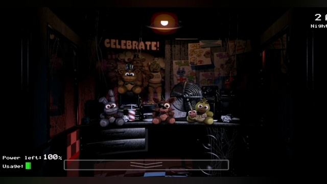 I play Five Nights with freddy 2 Night (Android version)!