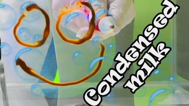 ✅ A very interesting experiment with condensed milk under water ❕🥛🐄