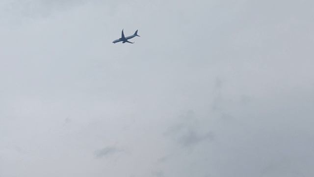 Самолёт летит.