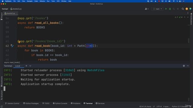 16. FastAPI Project Data Validation Path Parameters