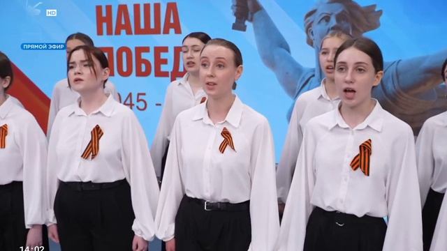 Торжественное шествие в честь Дня Победы в Красноярске