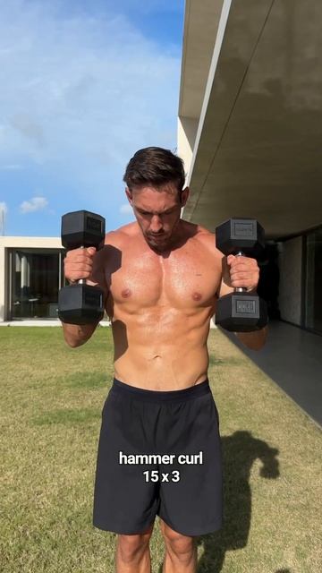 Bicep workout at home ✅