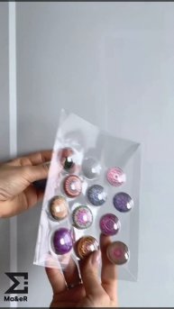 3D стеклянные магниты, в комплекте 12 штук.