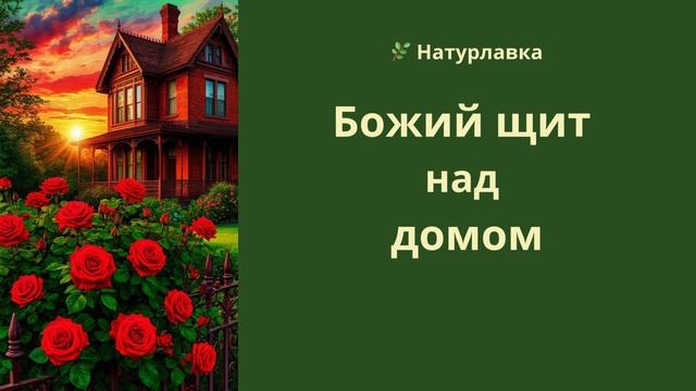 Божий щит над домом.