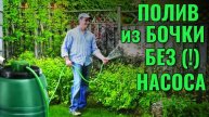 Как полить сад из бочки БЕЗ НАСОСА? Удивительные секреты! 🌿💧