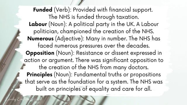 ADVANCED ENGLISH STORY 🩺 The History of the NHS 🩺C1 - C2   Level 7 - 8   English Listening Practic