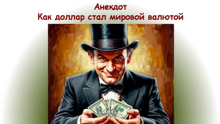 Анекдот как доллар стал мировой валютой