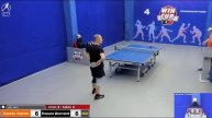 13:00 Киреев Сергей 3-2 Борцов Дмитрий стол 4 ЮГ-1 24.11.21
