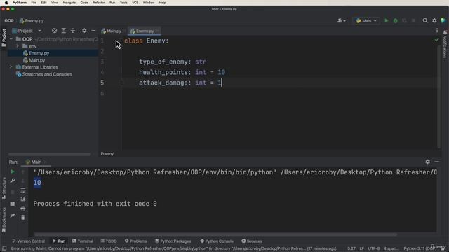 37. Object Oriented Programming in Python