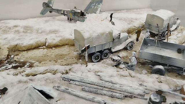 Макет "Дорога жизни" в одноименном музее. Ленинградская обл, посёлок при ж/д станции Ладожское озеро