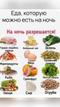 Еда которую можно есть на ночь #shorts