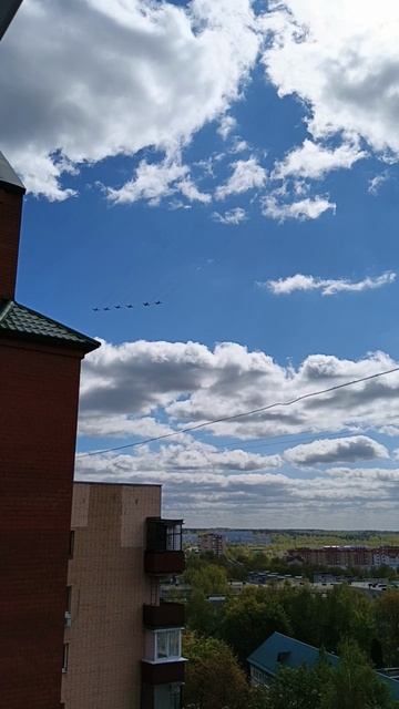 Самолёты летят на Парад Победы 09.05.2025