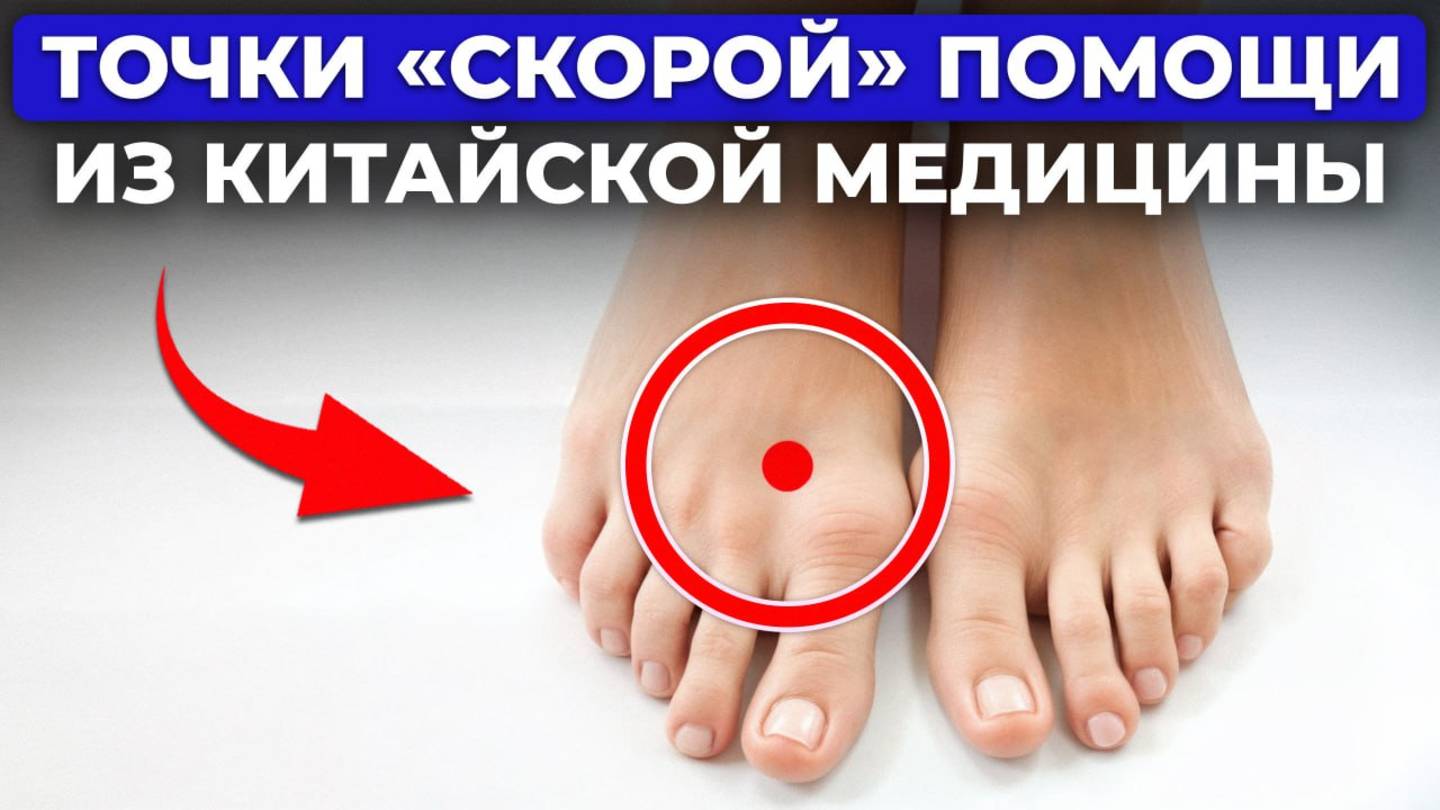 ПОМОГУТ при обмороке, панической атаке, бессоннице, давлении / Точки скорой помощи китайской медицин