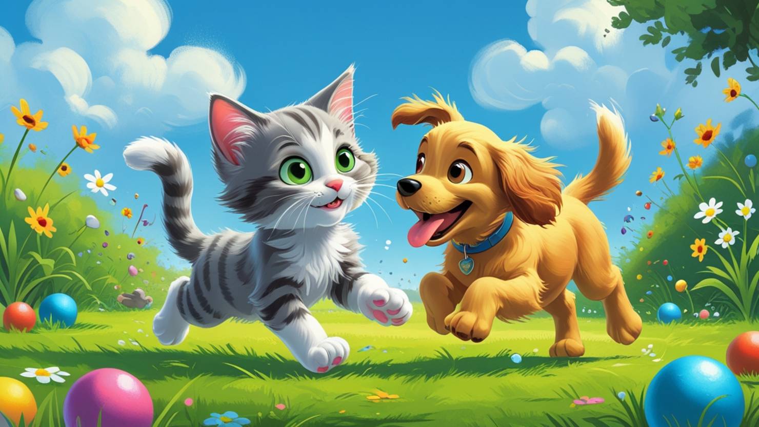 🐾 Песенка про Котёнка и Щенка | Детские песенки | Песенки про животных | Детские песенки слушать