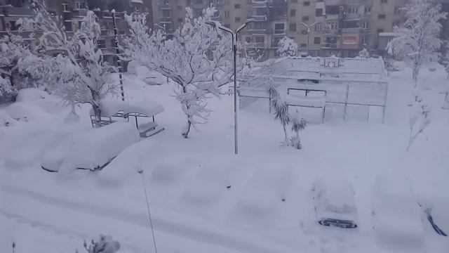 Снег в Батуми.26.01.2015