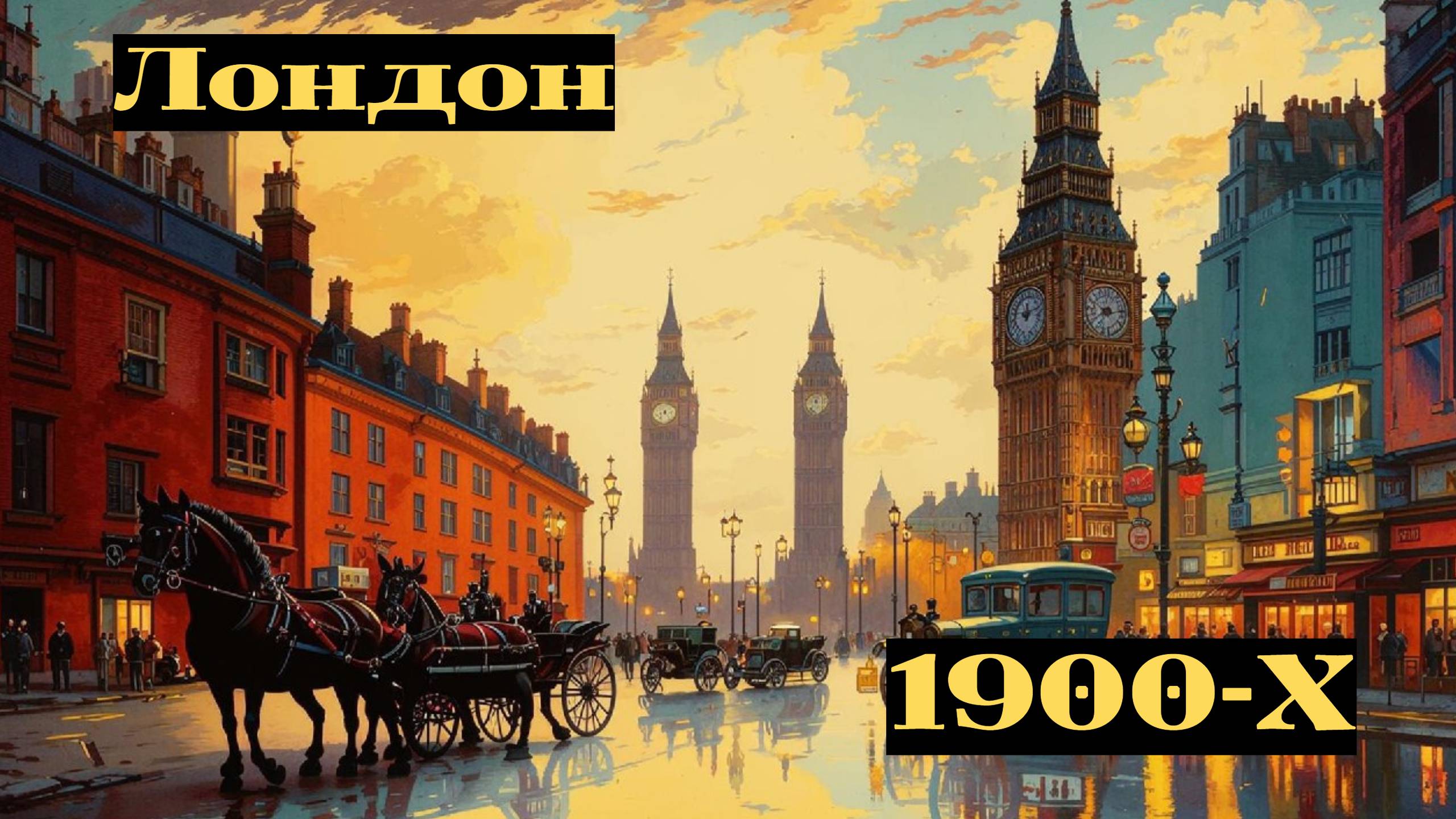 Лондон 1900-х годов в цвете. (NASS)