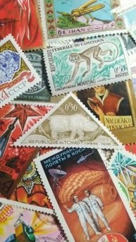 Почта REPUBLIQUE duTCHAD 0.5F TIMBRE TAXE MUNIER